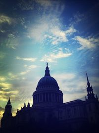 Low angle view of church against sky