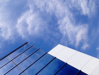 Low angle view of cloudy sky