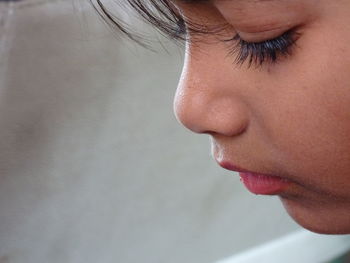 Close-up of girl