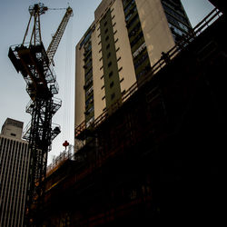 Low angle view of buildings against sky