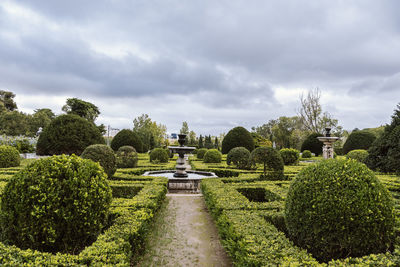 Fronteira palace, one of the most beautiful residences in lisbon, portugal with decorative garden