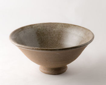 Close-up of bowl on white background