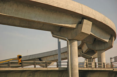 Low angle view of bridge against sky