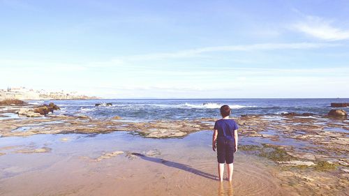 Man standing on beach