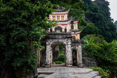 Entrance of historic building