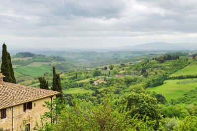 Scenic view of landscape against sky