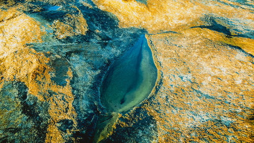 Aerial view of sea and landscape