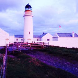 Lighthouse against clear sky