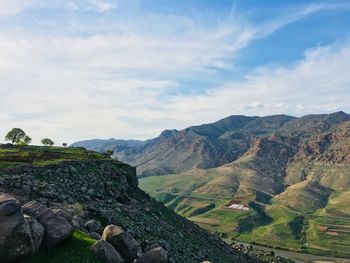 Scenic view of landscape against sky