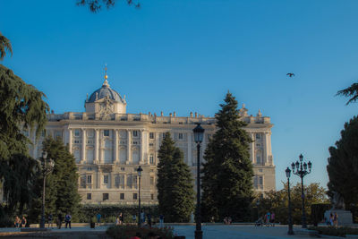 View of historical building against clear sky