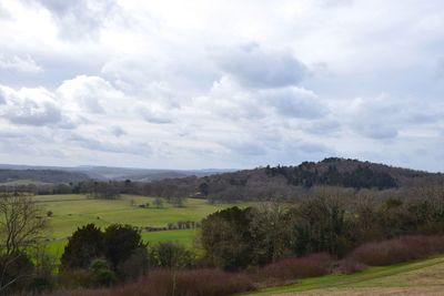 Scenic view of landscape against sky