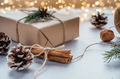 Zero waste christmas gift packaging
