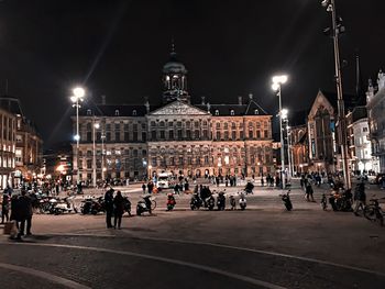 City street at night