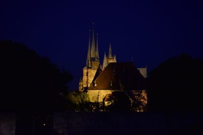 Low angle view of church against sky