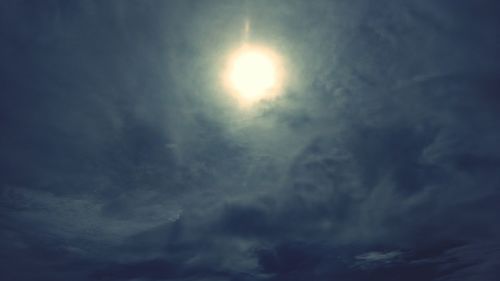 Low angle view of cloudy sky