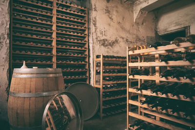 Interior of winery