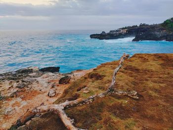 Scenic view of sea against sky