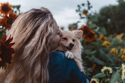 Woman with dog