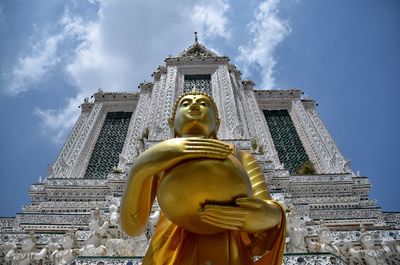 Low angle view of statue