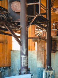 Interior of old abandoned building