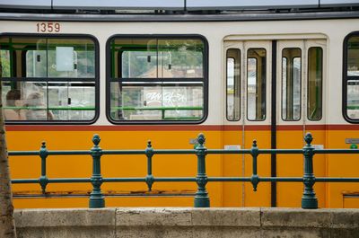 View of window on trolley