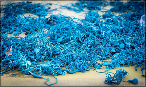 Close-up of fishing net