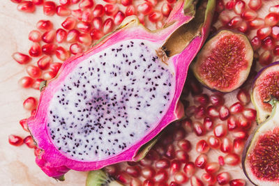 Close-up of fruits on table