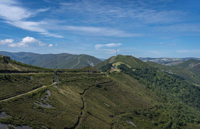 View from a mountain top in asturias, spain