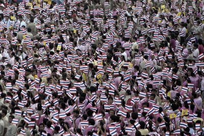 Full frame shot of people with flags