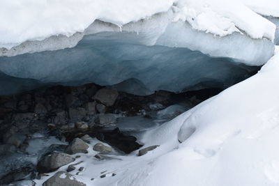Scenic view of snowcapped mountains
