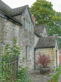 Low angle view of house