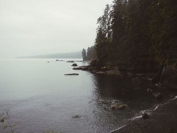 Scenic view of calm sea against sky