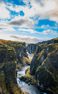 Panoramic view of landscape against sky