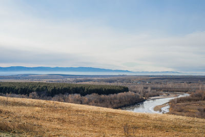 Scenic view of landscape against sky