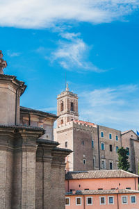 Low angle view of building against sky