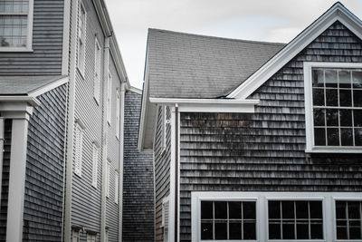 Low angle view of old fashioned building, nantucket.