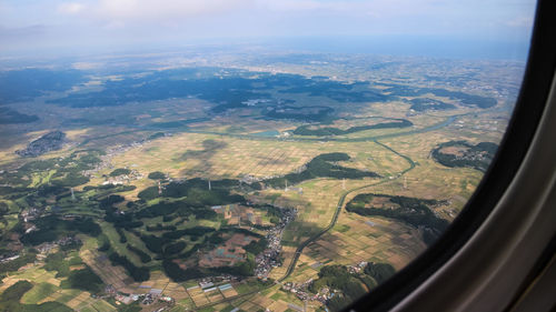 Aerial view of landscape