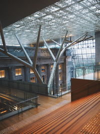 Staircase in modern building