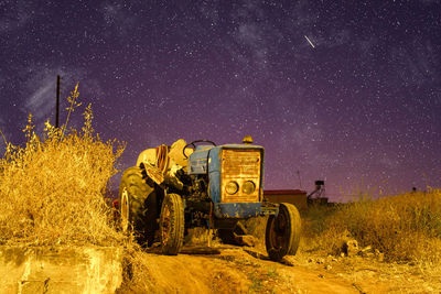 Tractor on field