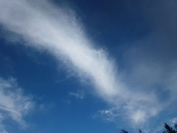 Low angle view of clouds in sky