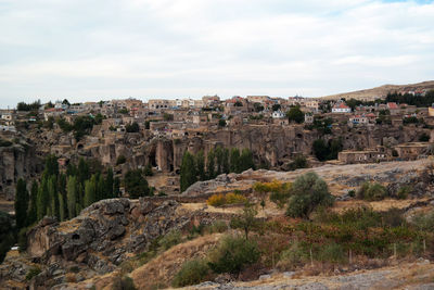 Panoramic view of buildings against sky