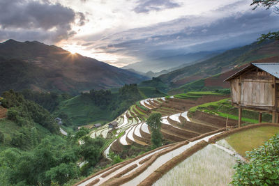 Scenic view of landscape against sky