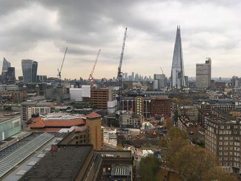 View from tate modern of the shard in london