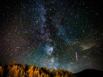 Star field against sky at night