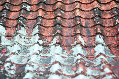 Full frame shot of roof tiles