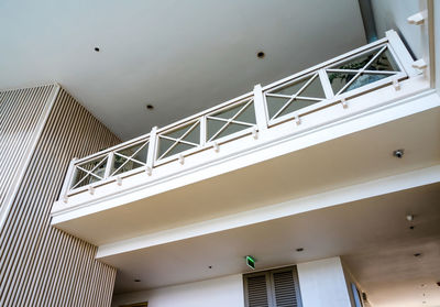 The indoor balcony in the vintage building