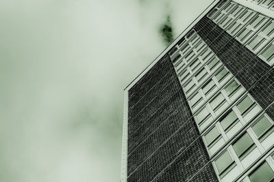 Low angle view of modern building against sky