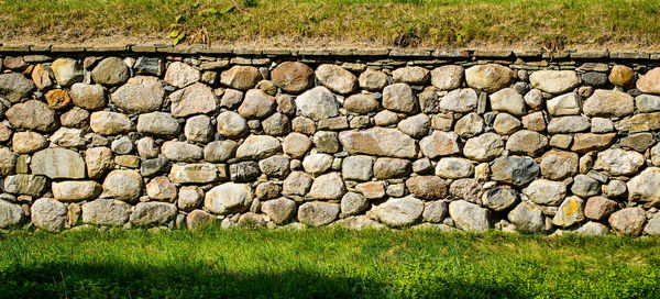 View of stone wall