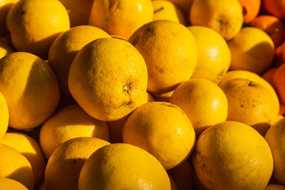 Full frame shot of oranges