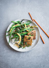 Close-up of salad in plate